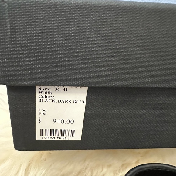 LAURENCE DECADE 37.5 Pete Star Studs black leather heeled bootie boots - Picture 13 of 13